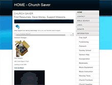 Tablet Screenshot of churchsaver.com